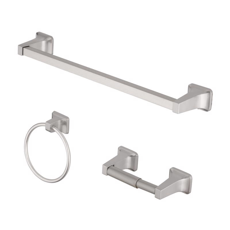 OakBrook Collection Brushed Nickel Die Cast Zinc Bath Hardware Set
