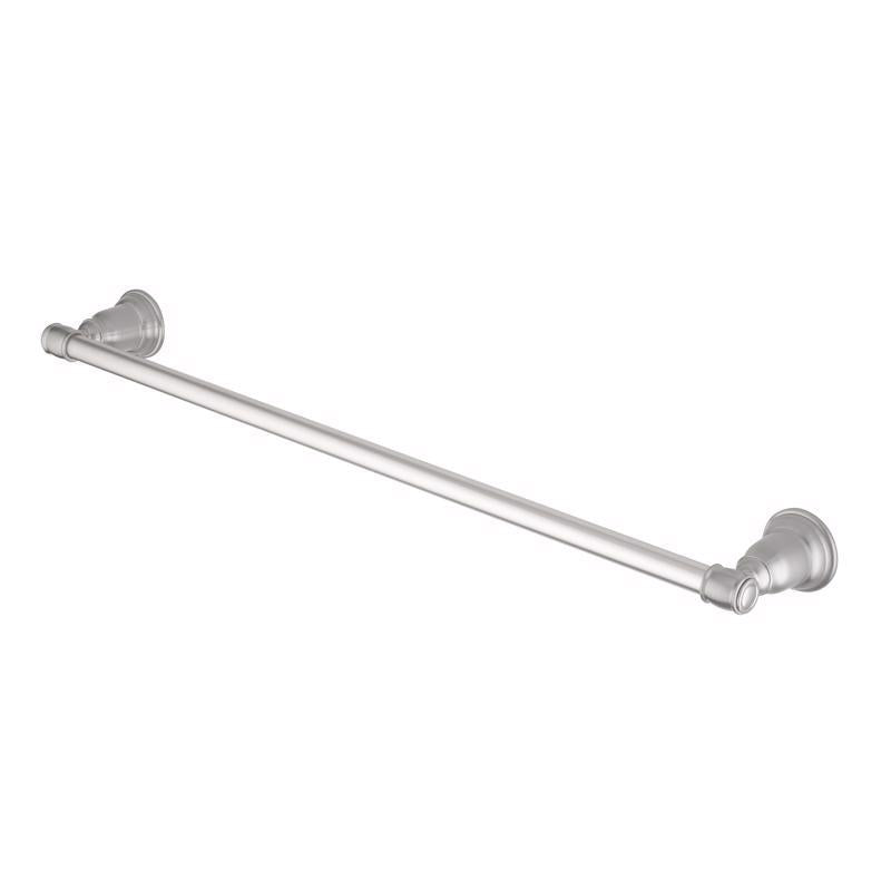 OakBrook Collection Traditional Brushed Nickel Towel Bar 24 in. L Die Cast Zinc