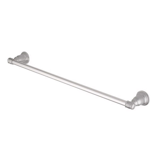 OakBrook Collection Traditional Brushed Nickel Towel Bar 24 in. L Die Cast Zinc