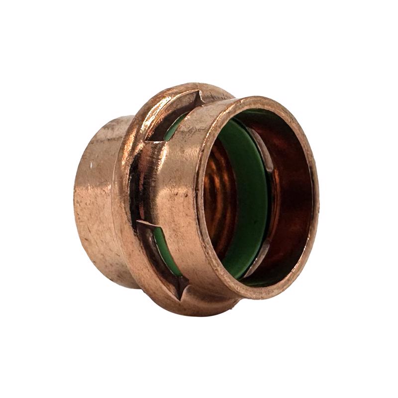 QuickFitting 1/2 in. Press in. Cap in. Copper Cap