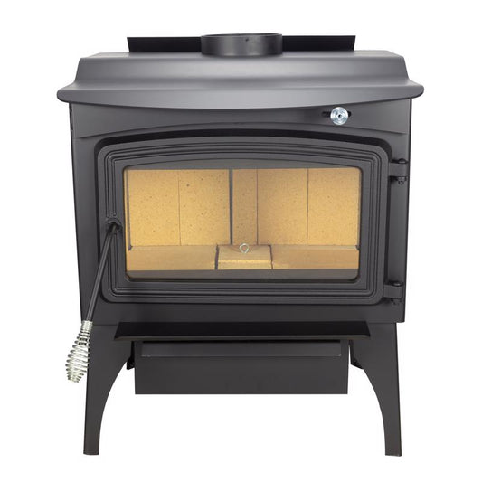 Pleasant Hearth EPA Certified 2200 sq ft Vintage Cord Wood Stove Hopper
