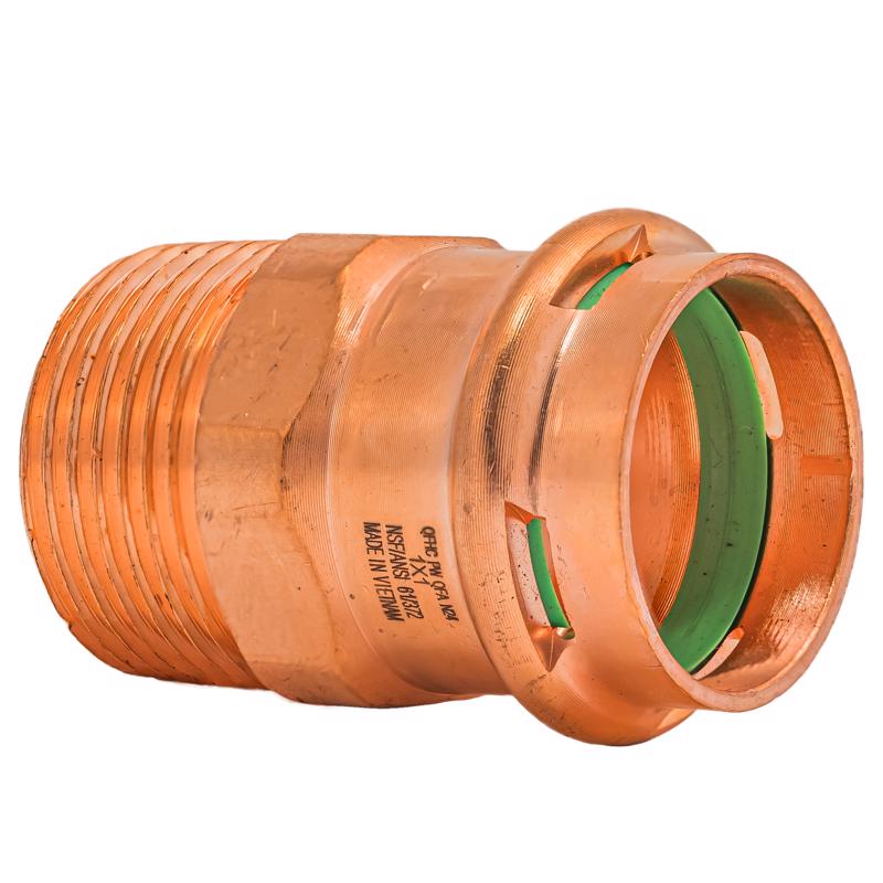 QuickFitting 1 in. Press in. MNPT in. Copper Adapter