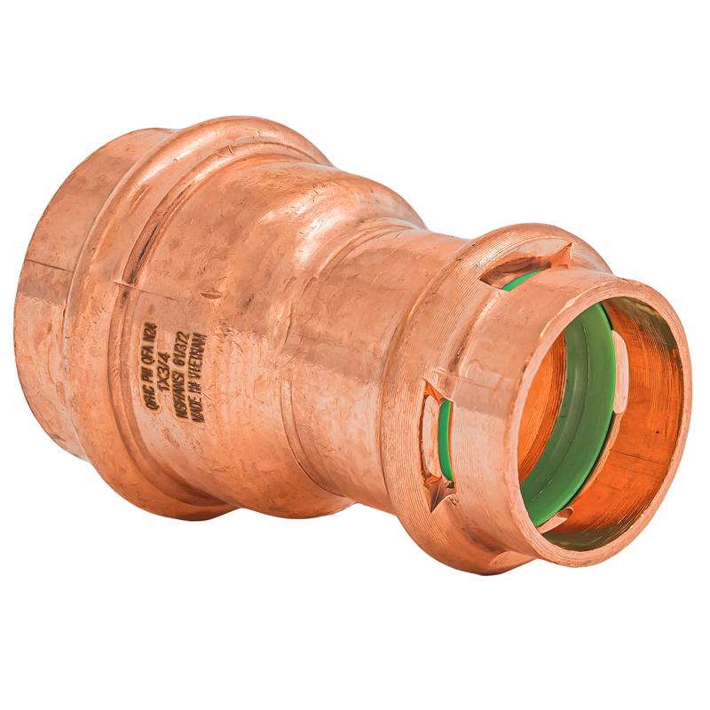 QuickFitting 1 in. Press in. Press in. Copper Reducing Coupling