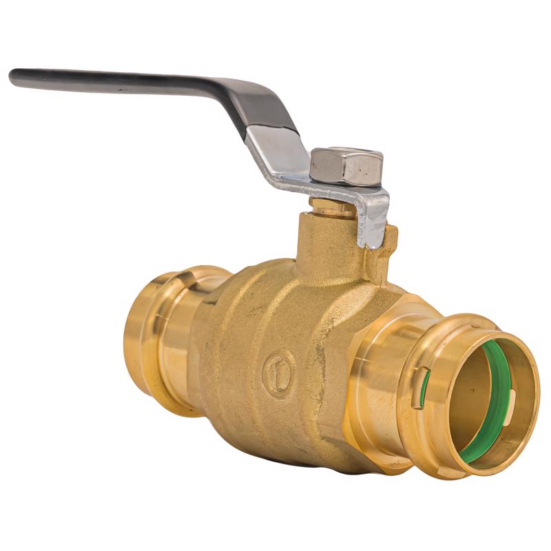 QuickFitting 1 in. Brass Press Ball Valve
