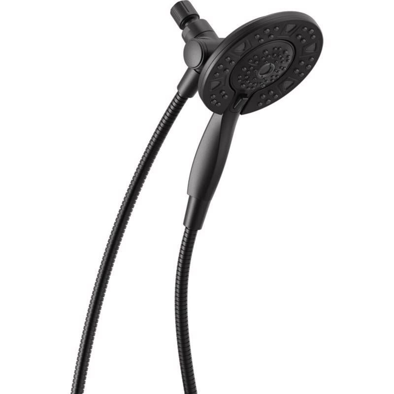 Delta Matte Black Plastic 4 settings Showerhead Combo 1.75 gpm