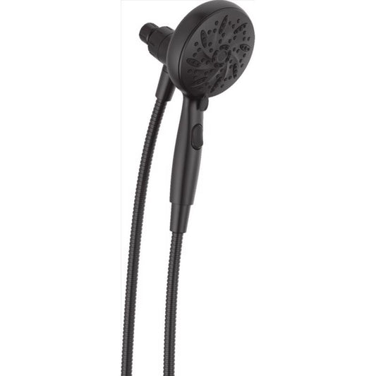 Delta Matte Black Plastic 6 settings Handheld Showerhead 1.75 gpm