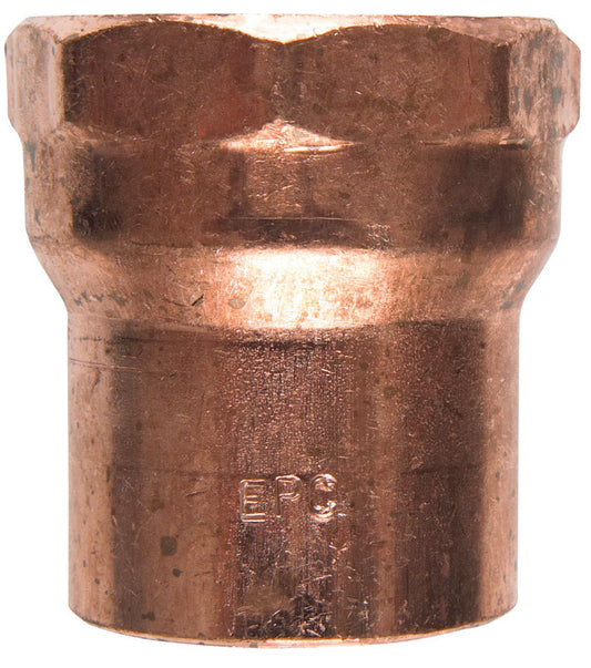 NIBCO 1-1/2 in. CTS X 1-1/2 in. D CTS/Press Copper Adapter 1 pk