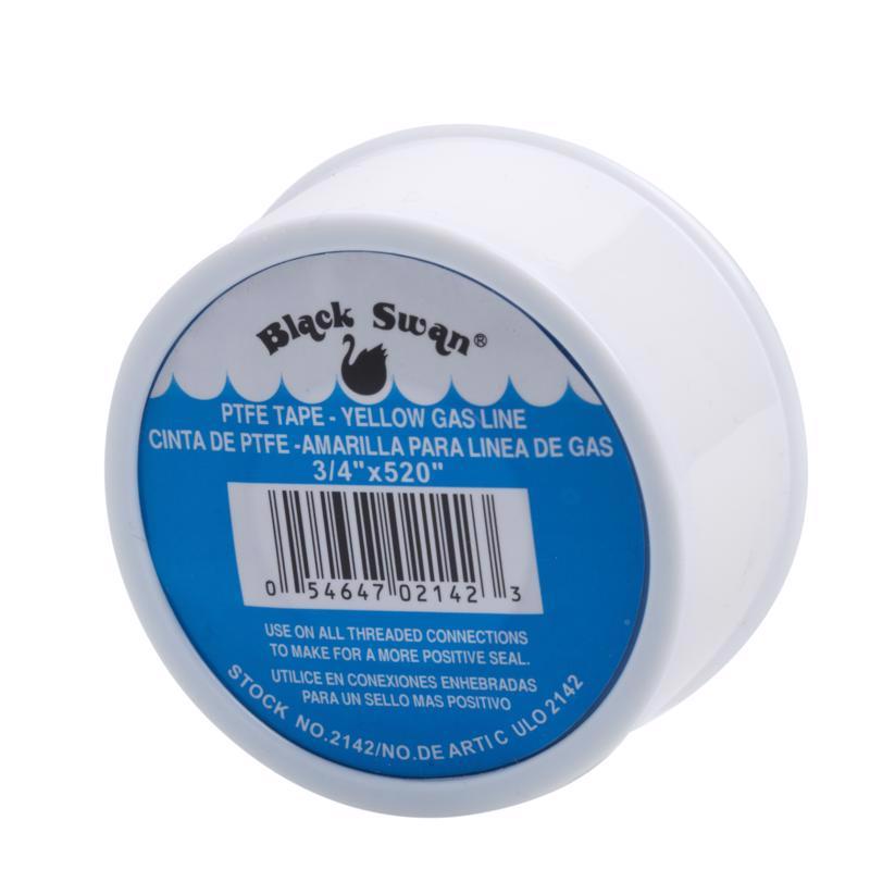 Black Swan White .75 in. W X 520 in. L PTFE Tape