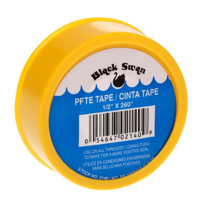 Black Swan Yellow .5 in. W X 260 in. L PTFE Tape