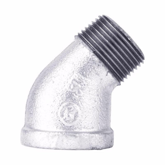STZ Industries 1 in. FIP each X 1 in. D MIP Galvanized Malleable Iron 45 degree Street Elbow