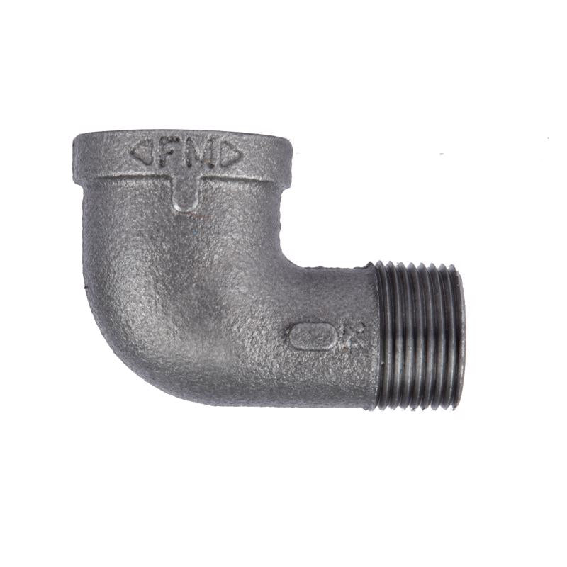 STZ Industries 1/8 in. MIP each X 1/8 in. D FIP Black Malleable Iron 90 Degree Street Elbow