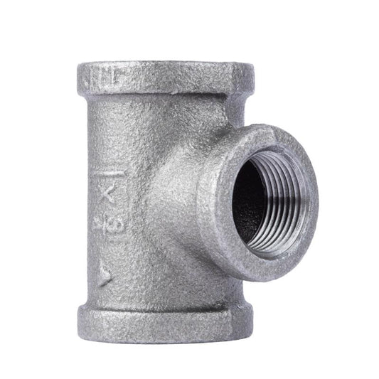 STZ Industries 1 in. FIP each X 1 in. D FIP 3/4 in. D FIP Black Malleable Iron Reducing Tee