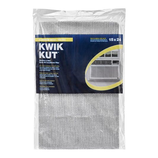 NaturalAire 15 in. W X 24 in. H X 1/4 in. Aluminum 4 MERV Air Conditioner Filter 1 pk