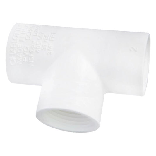 Charlotte Pipe Schedule 40 3/4 in. FPT X 3/4 in. D FPT PVC Threaded Tee 1 pk