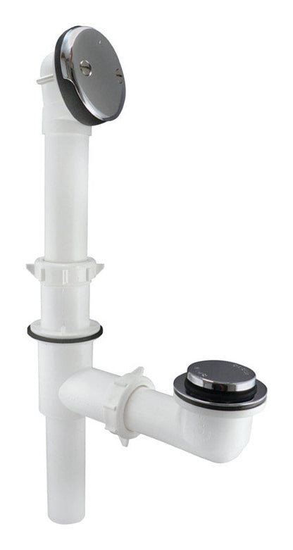 Keeney Foot Lok Stop 1-1/2 in. D Chrome Plastic Triad Bath Drain