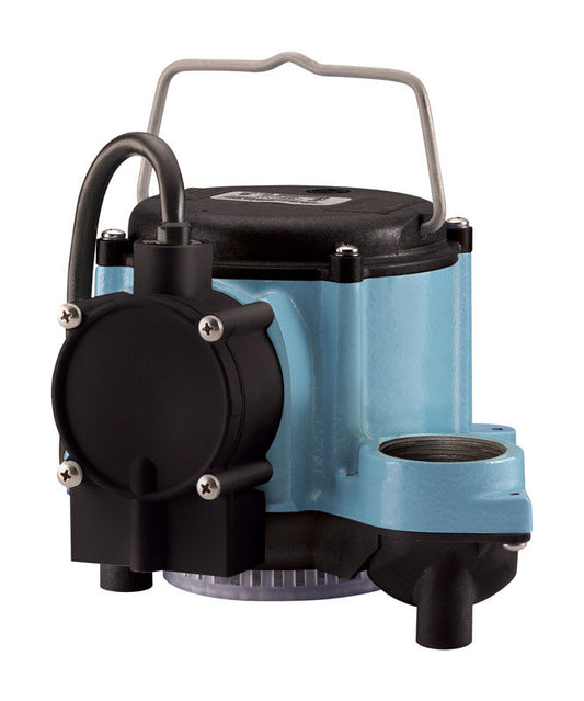 Little Giant 1/3 HP 2,760 gph Cast Iron Diaphragm Switch AC Submersible Sump Pump 10 ft.