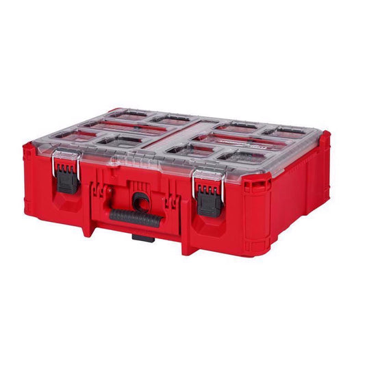 Milwaukee Packout 20 in 6 Compartments Deep Organizer Black/Red Mfr 48-22-8432