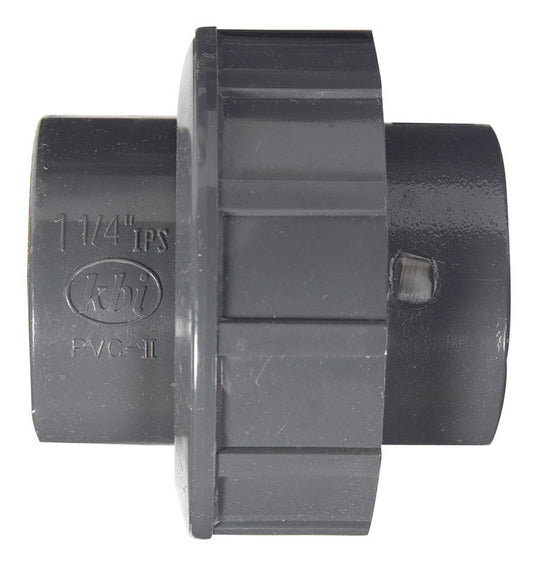 Homewerks Schedule 80 1-1/4 in. Slip X 1-1/4 in. D Slip PVC Union 1 pk