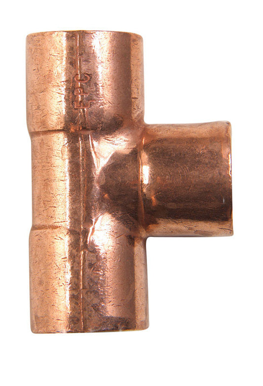 NIBCO 3/8 in. Sweat X 3/8 in. D Sweat Copper Tee 1 pk