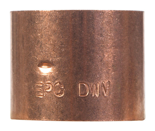 NIBCO 1-1/2 in. Sweat X 1-1/2 in. D Sweat Copper Coupling 1 pk