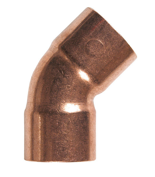 NIBCO 3/8 in. Sweat X 3/8 in. D Sweat Copper 45 Degree Elbow 1 pk