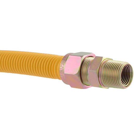 Eastman 3/4 in. MIP in. X 3/4 in. D FIP 36 in. Stainless Steel Gas Connector