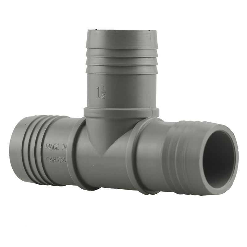 Boshart Industries 1-1/2 in. Insert X 1-1/2 in. Insert Polypropylene Tee 1 pk