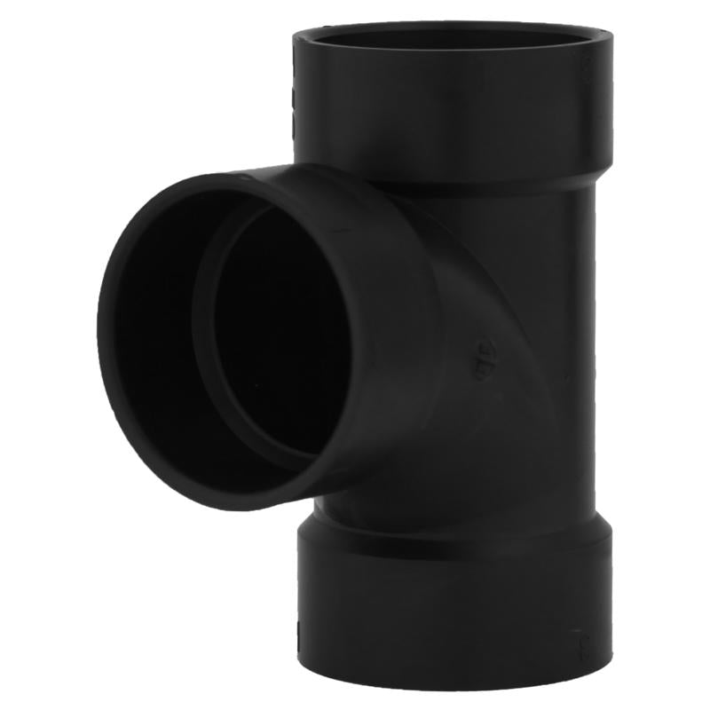 Charlotte Pipe 3 in. Hub X 3 in. Hub ABS Sanitary Tee