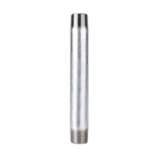 STZ Industries 1-1/4 in. MIP each X 1-1/4 in. D MIP Galvanized Steel 9 in. L Nipple