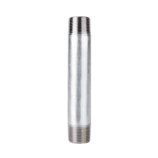 STZ Industries 1-1/2 in. MIP each X 1-1/2 in. D MIP Galvanized Steel 7 in. L Nipple