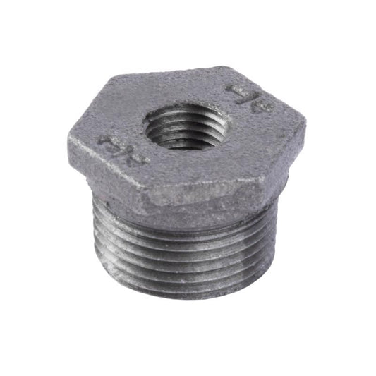 STZ Industries 3/4 in. MIP each X 1/4 in. D FIP Black Malleable Iron Hex Bushing