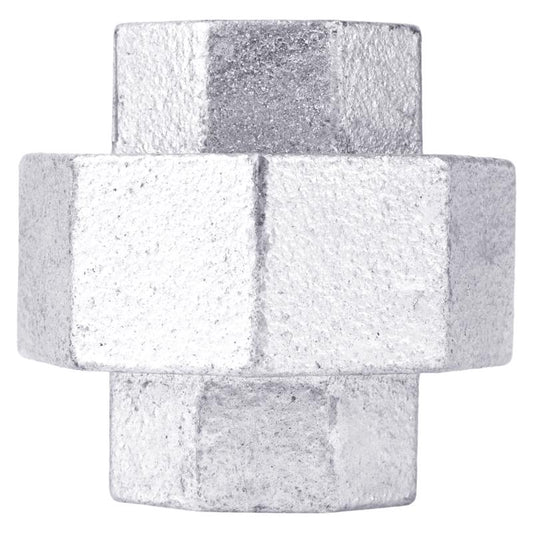 STZ Industries 1/8 in. FIP each X 1/8 in. D FIP Galvanized Malleable Iron Union