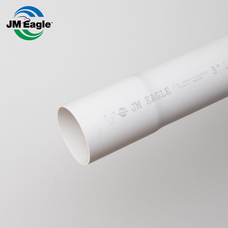 JM Eagle 2729 PVC Sewer Perforated 3 in. D X 10 ft. L Bell 0 psi