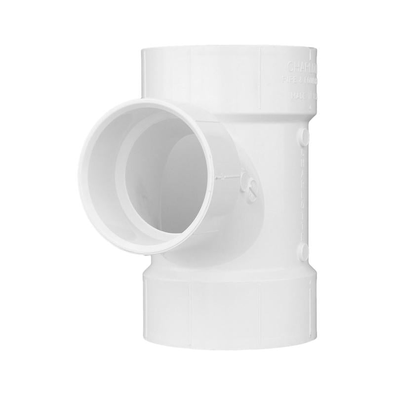 Charlotte Pipe Schedule 30 3 in. 3 in. D PVC Sanitary Tee 1 pk