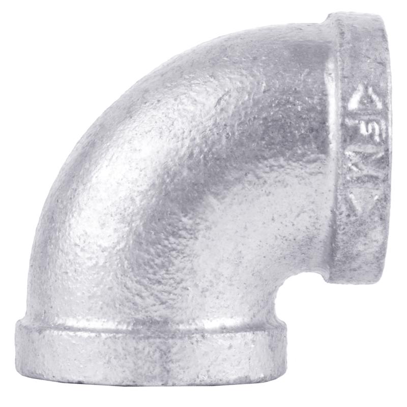 STZ Industries 3 in. FIP x 3 in. FIP Galvanized Malleable Iron 90 Degree Elbow