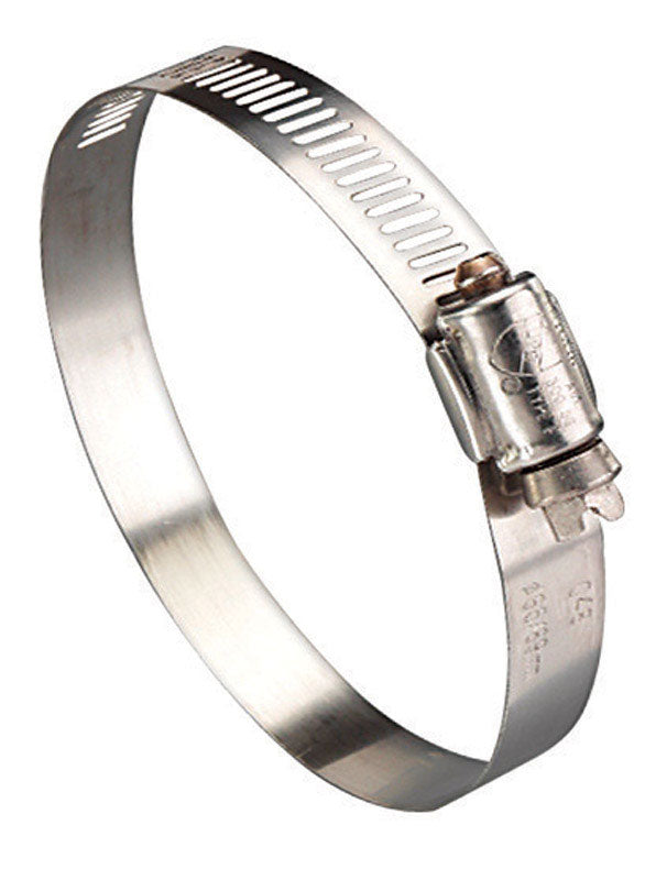 Ideal Tridon Hy Gear 3/8 in to 7/8 in. SAE 6 Silver Hose Clamp Stainless Steel Marine
