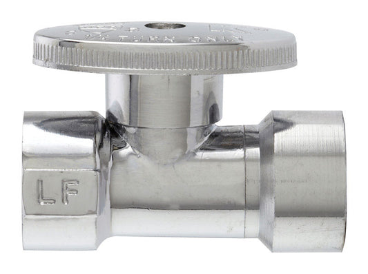Keeney 1/2 in. FIP in. X 1/2 in. Brass Straight Stop Valve