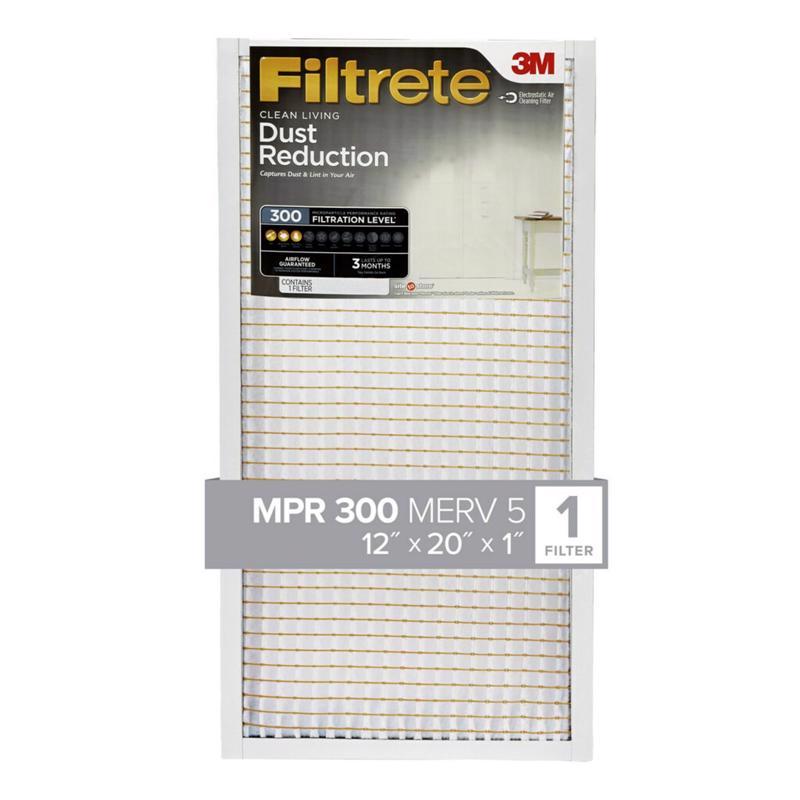 Filtrete 12 in. W X 20 in. H X 1 in. 300 MPR Pleated Air Filter 1 pk