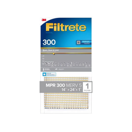 Filtrete 14 in. W X 24 in. H X 1 in. 300 MPR Pleated Filter Dust 1 pk