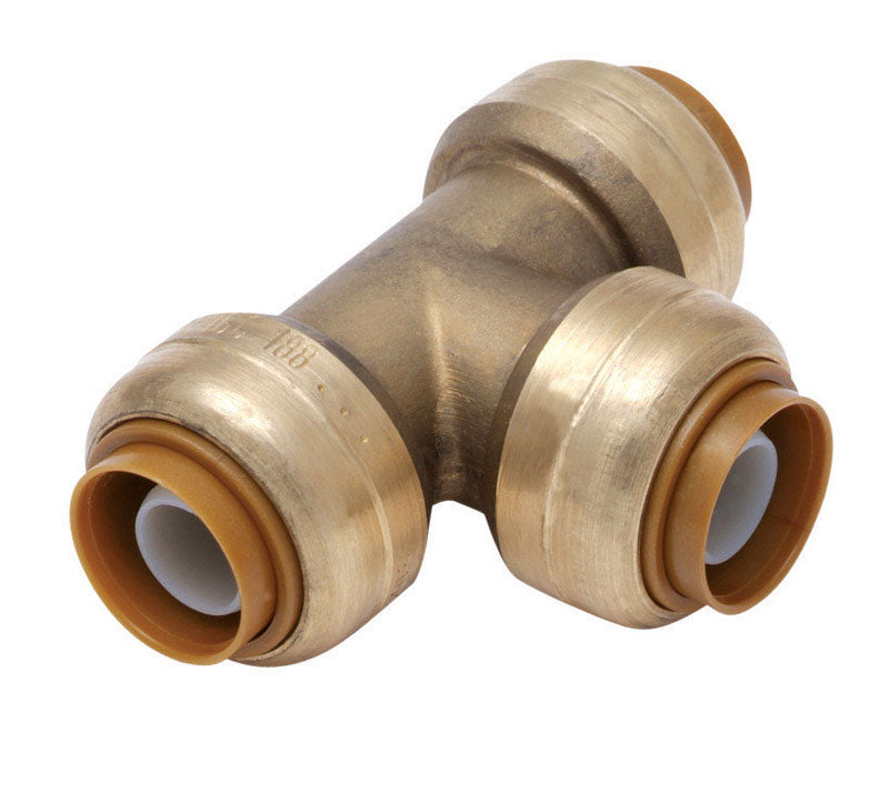 SharkBite Push to Connect 1 in. PTC each X 1 in. D PTC Brass Tee