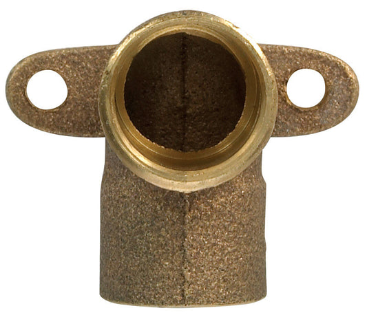 NIBCO 1/2 in. Sweat X 1/2 in. D Sweat Brass Drop Ear Elbow 1 pk