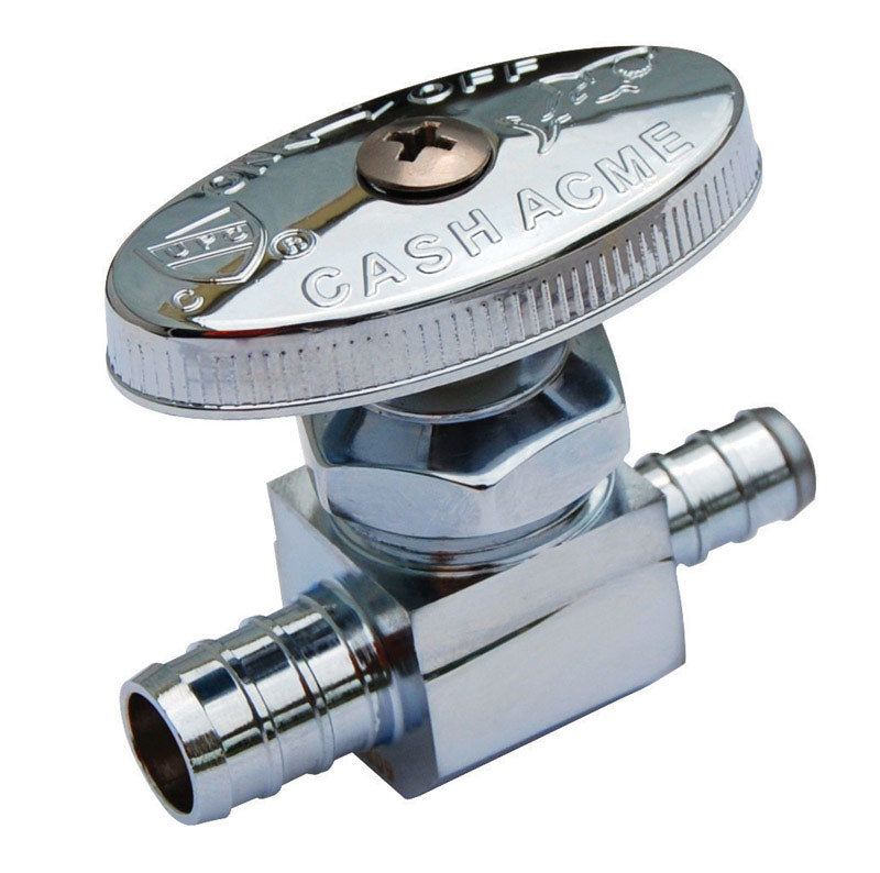 SharkBite 1/2 in. PEX Barb X 3/8 in. Brass Stop Valve