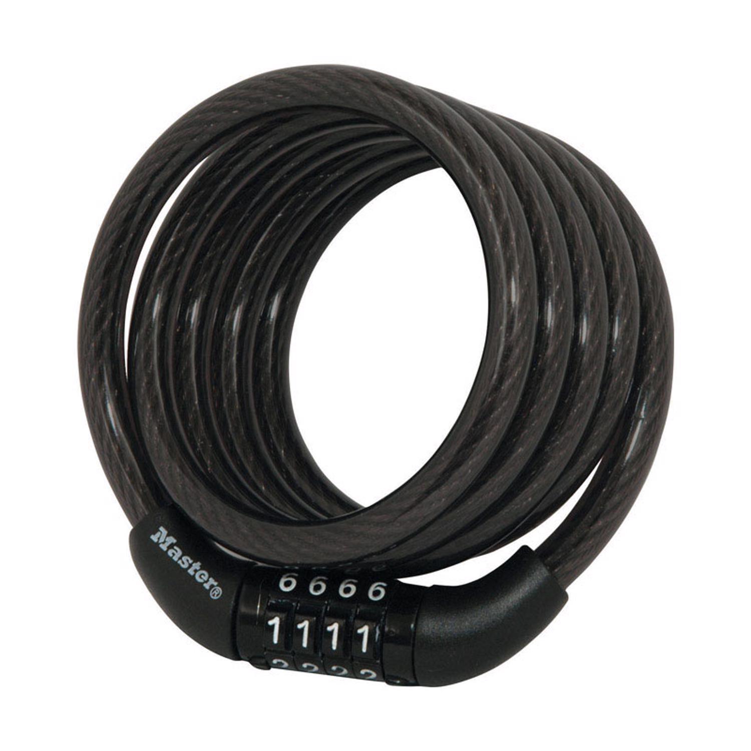 Master Lock 5/16 in. D X 48 in. L Vinyl Coated Steel Locking Cable