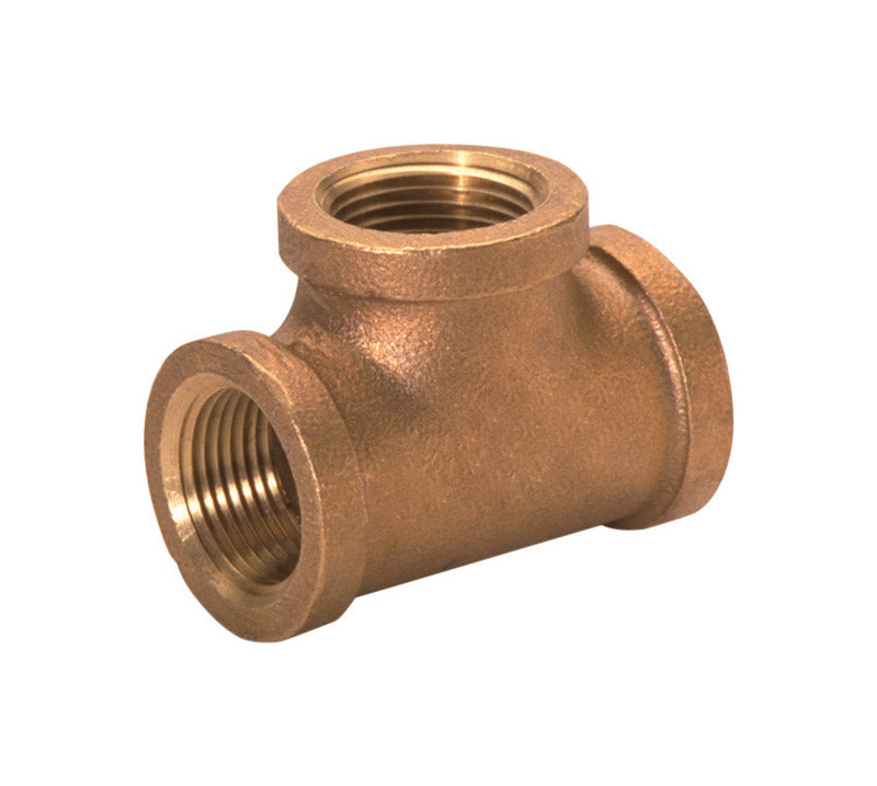 Anderson Metals 1 in. FPT in. X 1 in. D FPT Red Brass Tee