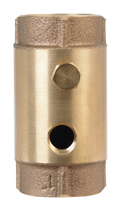 Campbell 1 in. x 1 in. Red Brass Spring Loaded Check Valve
