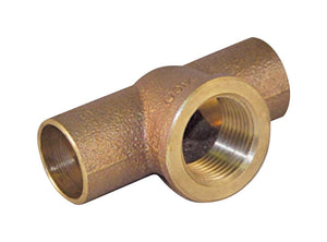 NIBCO 3/4 in. Sweat X 3/4 in. Sweat Brass Tee BF0290LT 1 pk