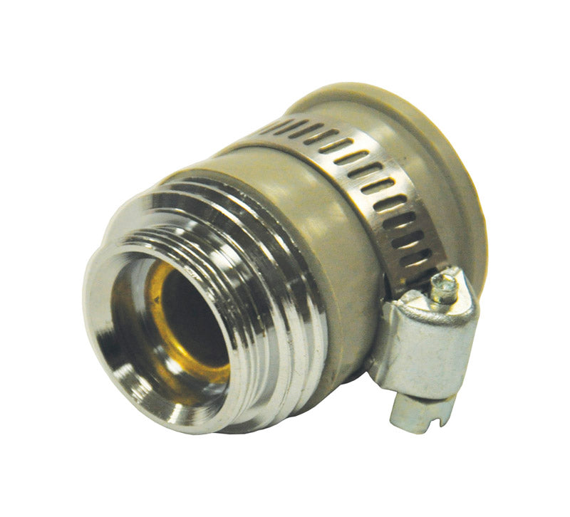 Danco 55/64 in.-27 or Female3/4 in. Brass Female/Male Garden Hose Aerator Adapter