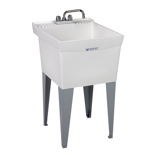 Mustee Utilatub 20 in. W X 24 in. D Single Thermoplastic Utility Tub Kit