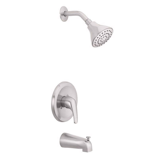 Oakbrook Collection 1-Handle Brushed Nickel Tub and Shower Faucet