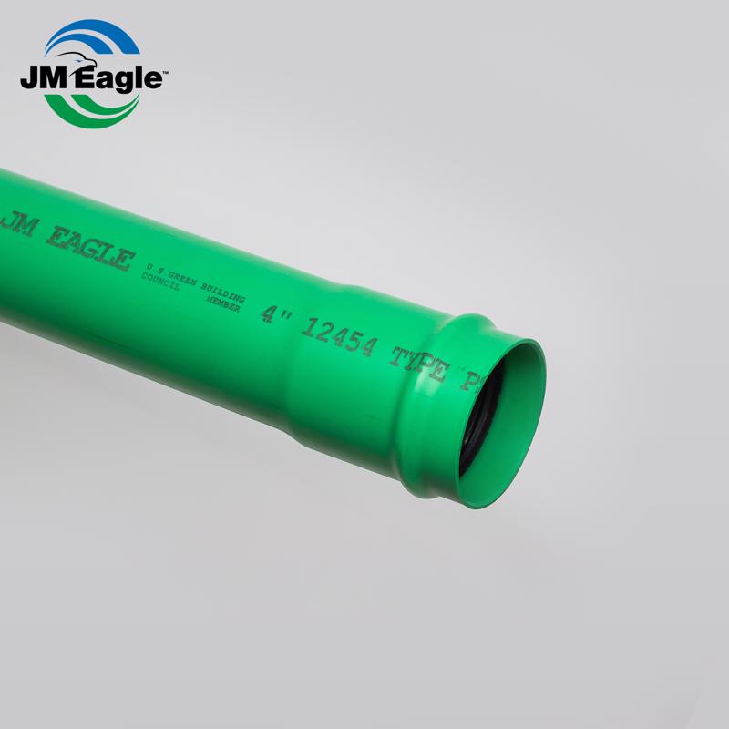 JM Eagle 3034 (SDR35) PVC Sewer Main 4 in. D X 14 ft. L Bell 0 psi